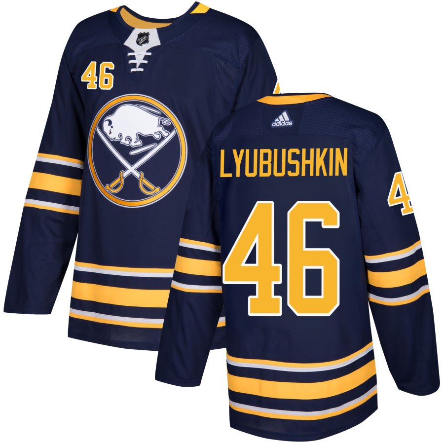 Buffalo Sabres #46 Ilya Lyubushkin Navy Authentic Pro Jersey