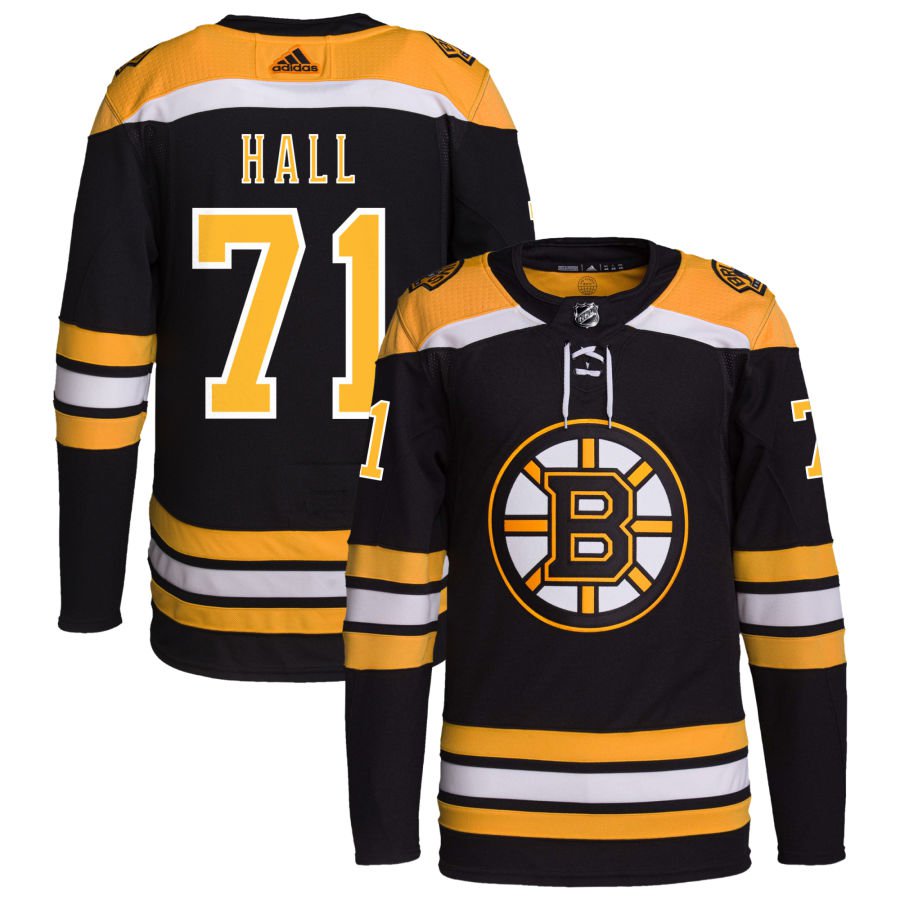 Boston Bruins #71 Taylor Hall Black Home Authentic Pro Jersey