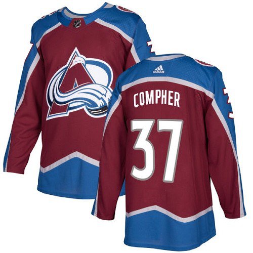 Colorado Avalanche #37 J.T. Compher Red Home Jersey