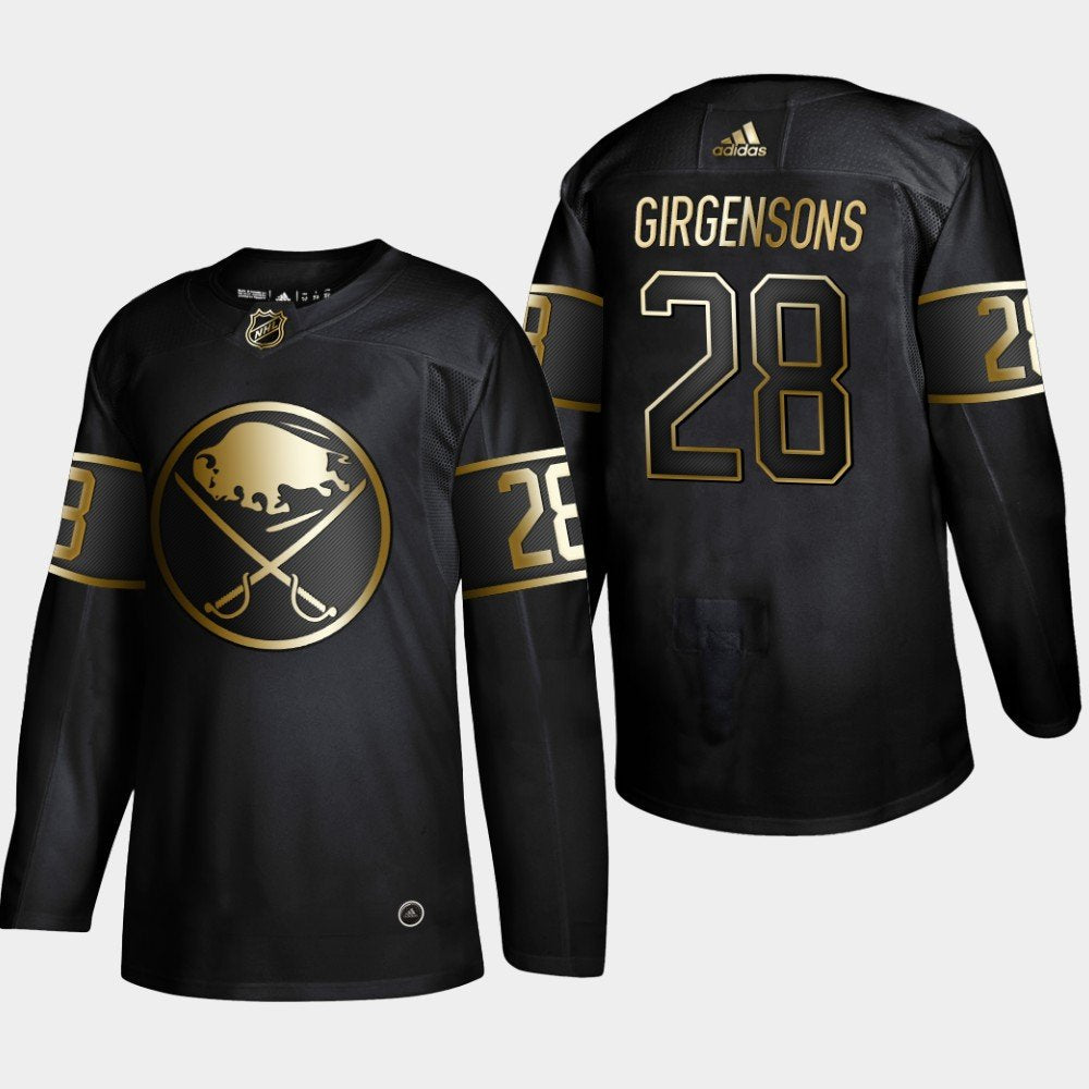 Buffalo Sabres #28 Zemgus Girgensons Black Golden Jersey