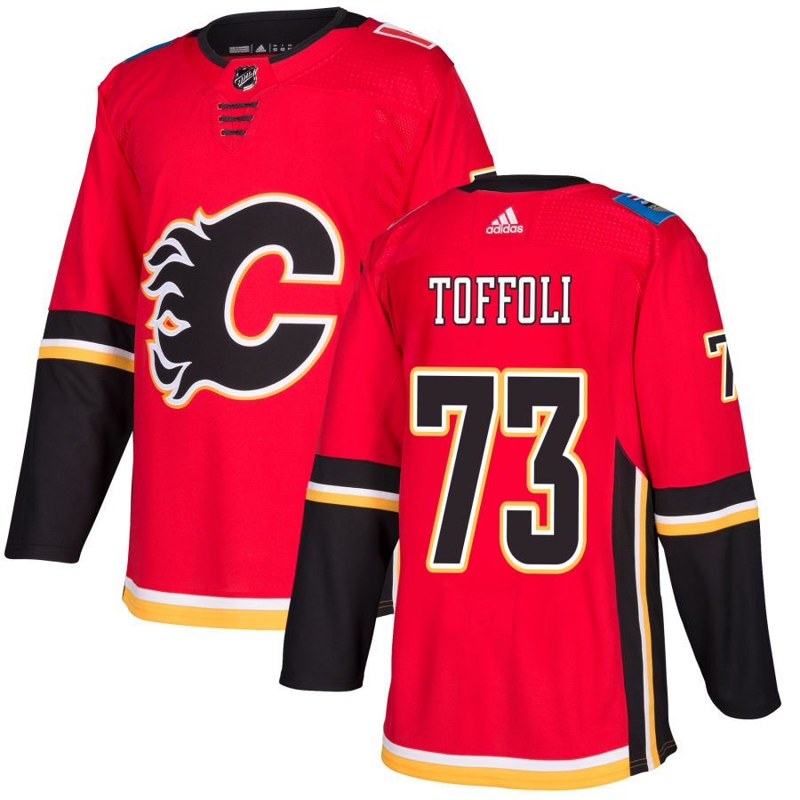 Calgary Flames #73 Tyler Toffoli Red Home Authentic Jersey